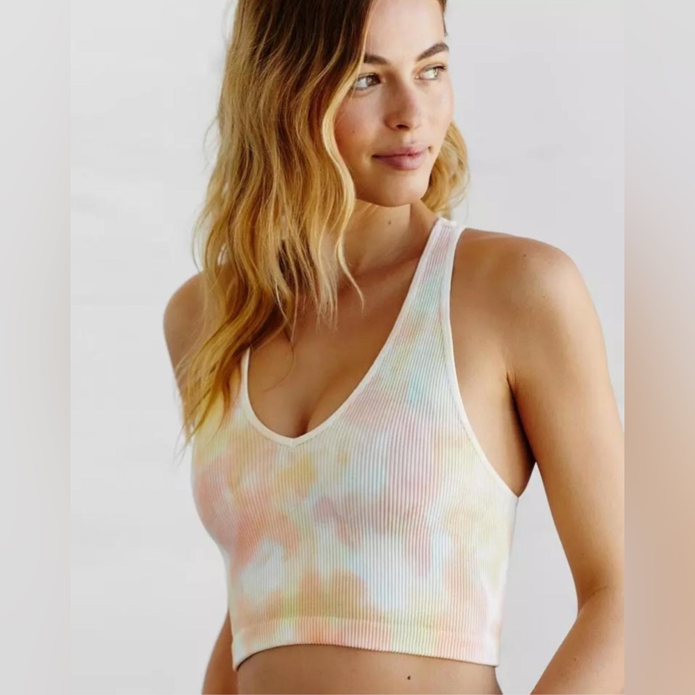 Free people tie dye free throw tank